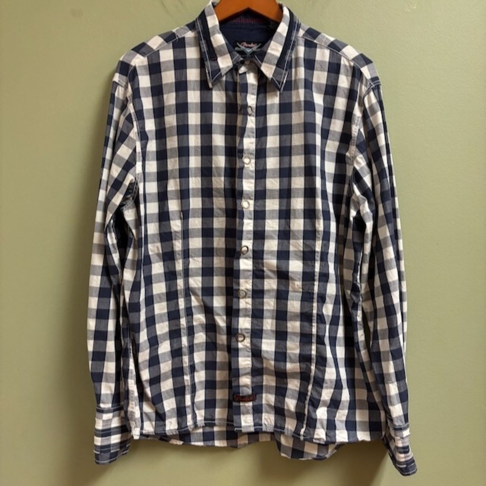 Fender Custom Shop Rock & Roll Religion Button Shirt Size XL Logo Embroidered